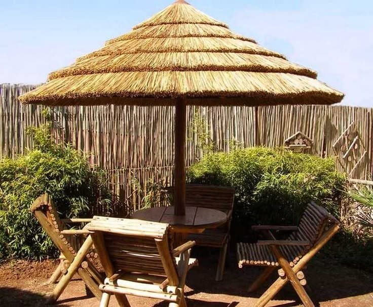 مظلات الخيزران بأحدث التصاميم من قصب الخيزران في الرياض