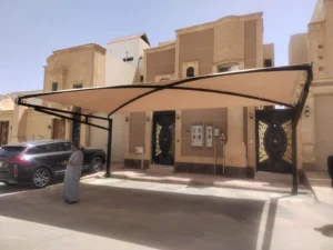 تركيب مظلات سيارات في الخرج